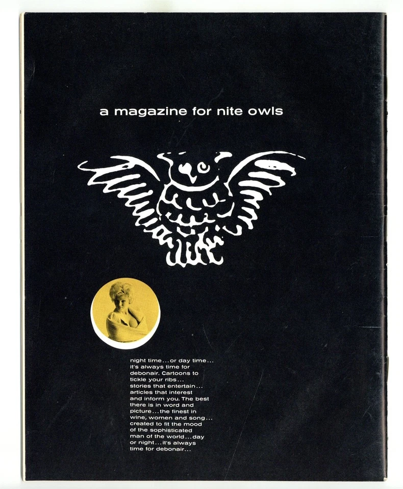 Debonair V1#2 Terry Higgins 1961 Akemi Suzuki 68pg Vintage Pinup Magazine M35926 - Image 2 of 2