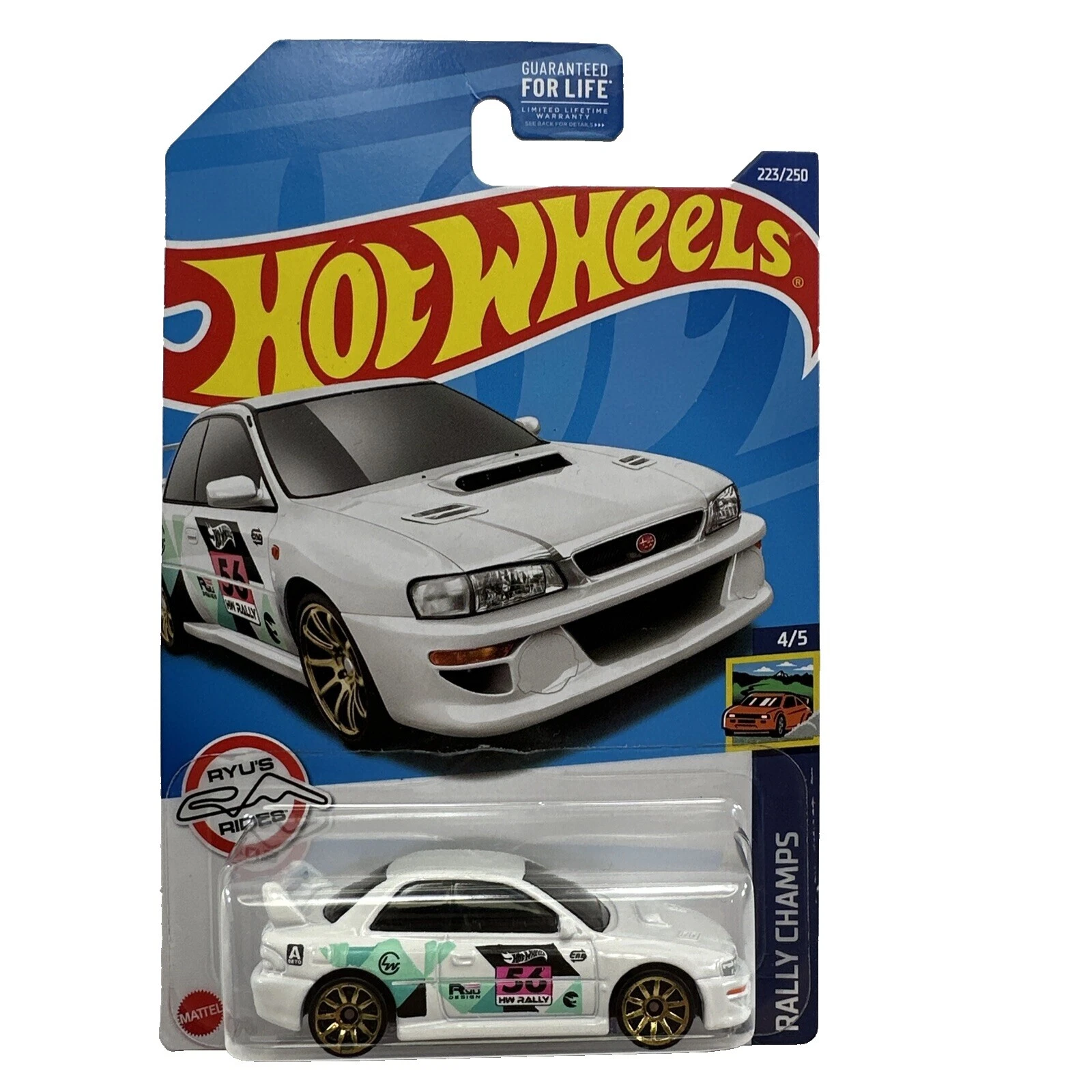 Coches, camionetas y furgonetas diecast Hot Wheels Treasure Hunt fabricación contemporánea Hot Wheels Subaru