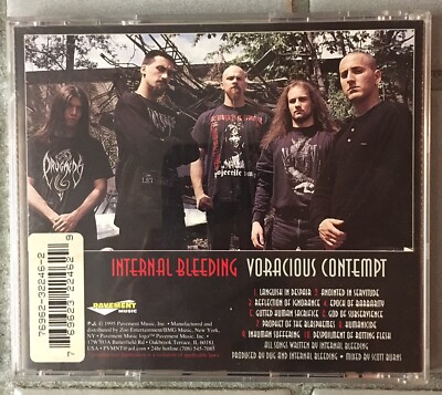 洋楽 INTERNAL BLEEDING VORACIOUS CONTEMPT CD Internal Bleeding Voracious Contempt CD Classic New York Brutal
