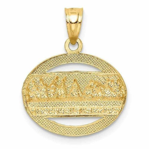 14k Yellow Gold w/ Rhodium The Last Supper Pendant - Picture 3 of 4