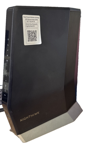 NETGEAR Nighthawk Cable Modem with Built-in WiFi 6 Router (CAX80) Black