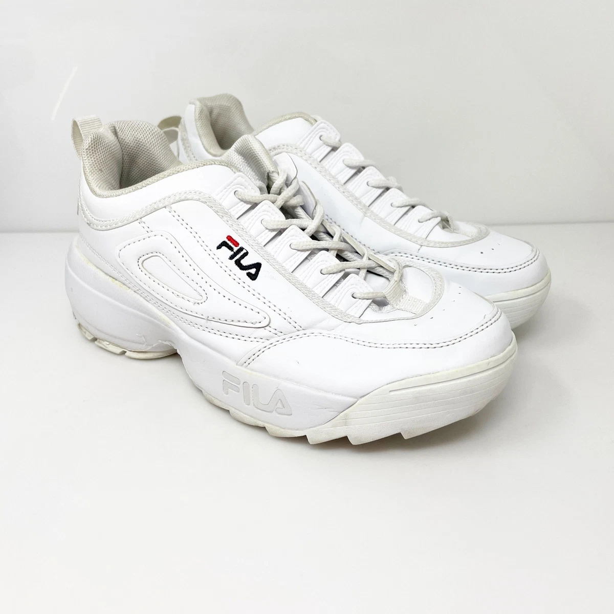 Fila Mens Disruptor 2 Premium 1825124 White Casual Shoes Sneakers Size 7.5  | eBay