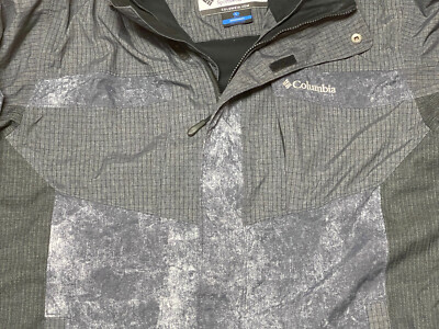 Columbia Bugaboo Omni-tech Men's Large Hooded Jacket , Black/Gray