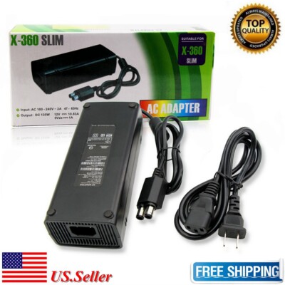 AC adapter Power Supply Charger Cable Cord brick for Xbox 360 slim NEW
