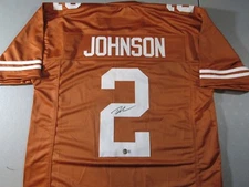 Roschon Johnson Texas Longhorns Signed Autograph Custom Pro Style Jersey