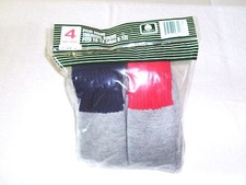 Thermal Crew Socks Thick  Warm 4 Pair SZ Large Fit Men Shoe SZ 6-12 Made USA