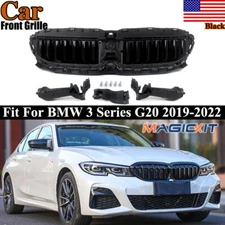 Front Upper Radiator Grille Active Air Shutter Fits 2019-2022 BMW 3 Series G20