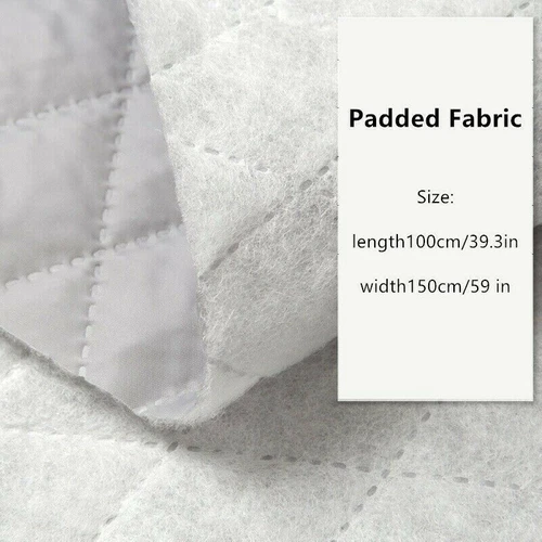 1 Meter Quilted Padded Fabric Lining Cloth Thick Cotton for Coat Jacket Pants - Picture 3 of 37