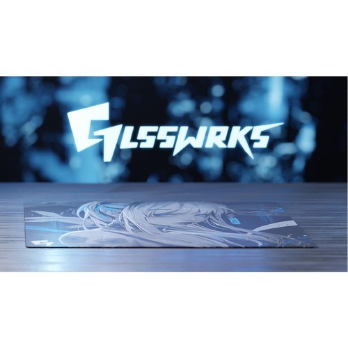 GLSSWRKS Kazemi Premium Glass Mousepad Dark 490x420mm Japan Limited Edition rare - 第 3/5 張圖片