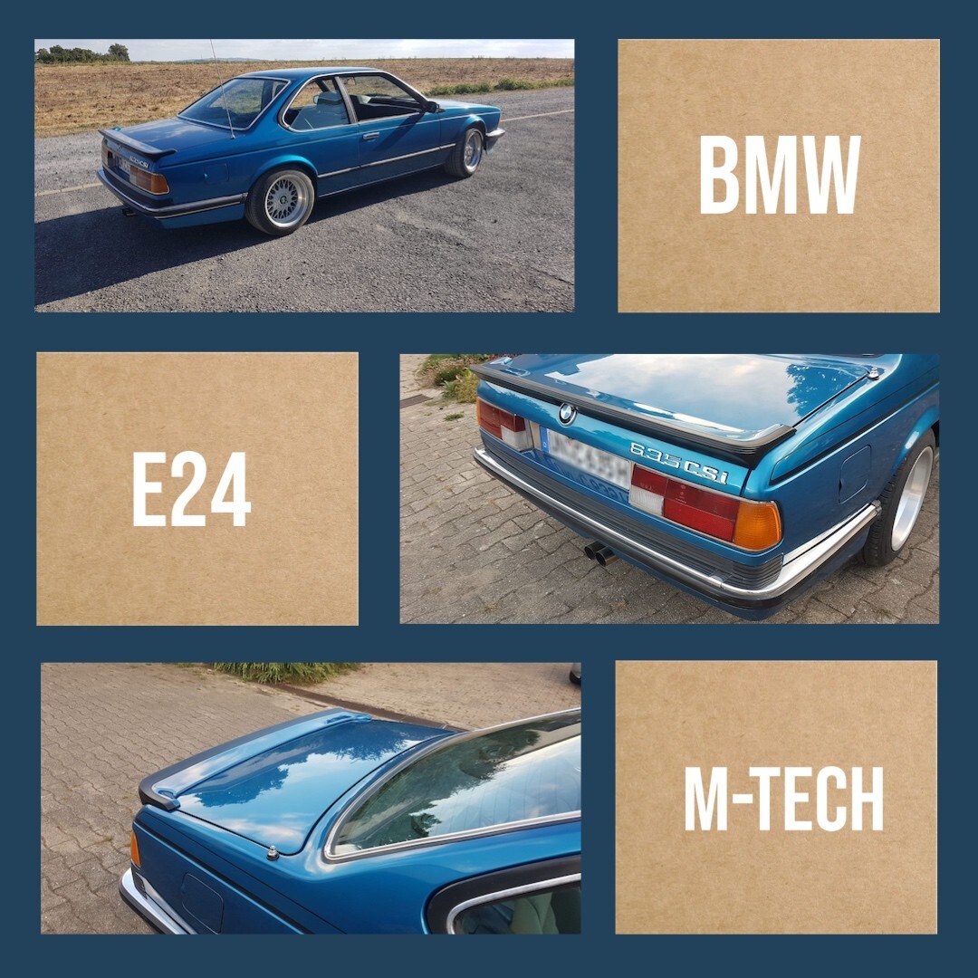 BMW E24 MTechnic Spoiler Rear (Fiberglass) eBay