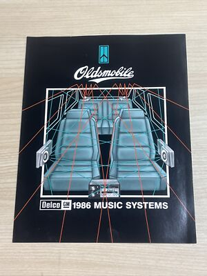 #ad #ad Oldsmobile Delco GM 1986 Music Systems Brochure $6.99