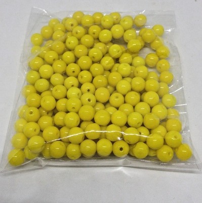 approx 5 mm 200 x vintage Opaque Blue Glass Round Beads