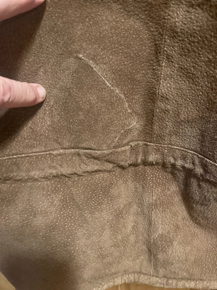 Charles Klein 麂皮绒和抓绒皮大衣 状况完好 二手  — 第 4/4 张图片