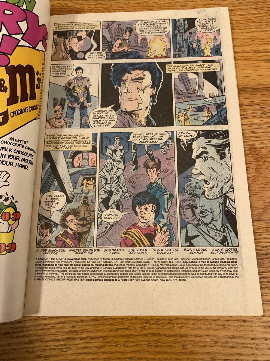 Marvel Comics X-Factor #10 Iconic 1986 2nd Apocalypse 25th