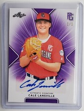 2020 Leaf Perfect Game All-American Classic Cale Lansville Autograph RC 1/1 Auto