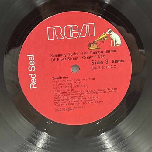 Angela Lansbury / Len Cariou – Sweeney Todd The Demon Barber Of Fleet StreetLP B - Picture 15 of 15