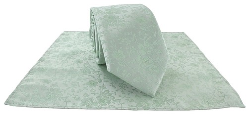 Michelsons of London Delicate Floral Wedding Tie & Pocket Square Set - Picture 3 of 41