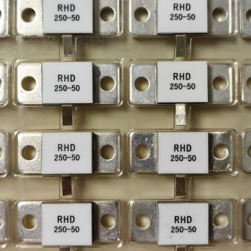 Resistencias con brida de alimentación RF RHD250-50 RFP250-50 5 PIEZAS 250 vatios 50 ohmios - Imagen 1 de 4