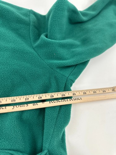 L.L. Bean Bathrobe Youth Large Teal Green Belted Waist Fleece Terry Shawl - Picture 7 of 8