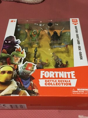 Fortnite Battle Royale Collection. Raptor, Rust Lord, Rex, Raven. New  Bin 24