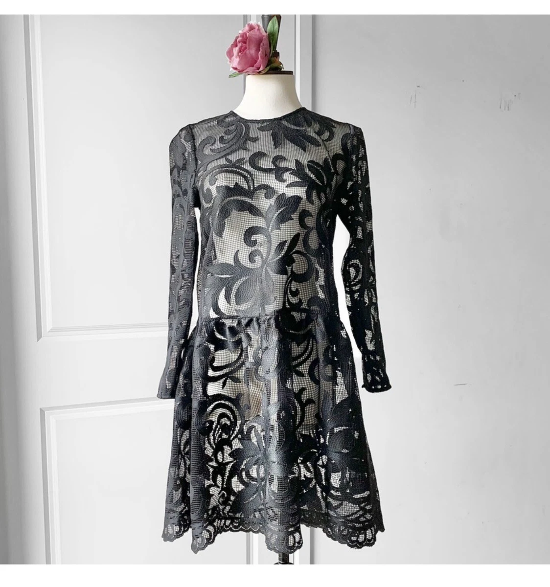 Forever new top black floral dress