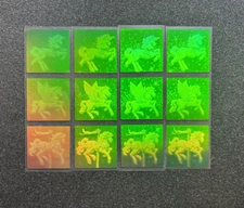Carlton 3-D Holograms Unicorn Pegasus Carousel Stickers SINGLE SHEET/3 STICKERS