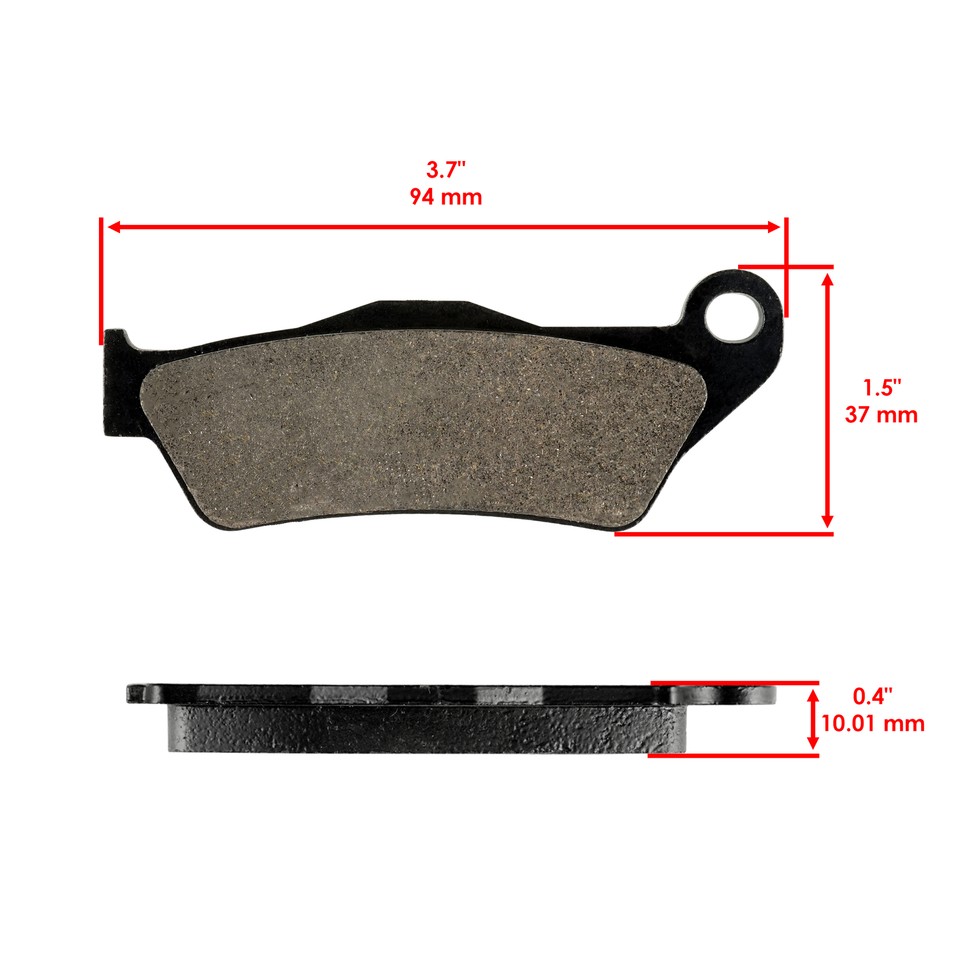 Caltric Semi-Metallic Brake Pad Set – Front & Rear For BMW K1200S (2005-2008) – 3-Pack