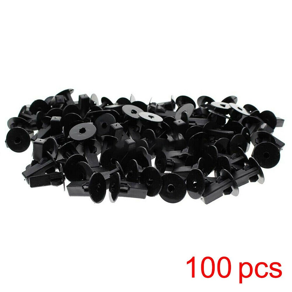 Single Black Bumper Inner Fender Retainer Clip – Push Fastener 8x8.2mm For Toyota