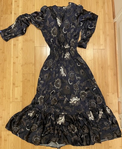 TUCKER Juliette Stretch Silk Charmeuse Dress - Size Small - Picture 7 of 7