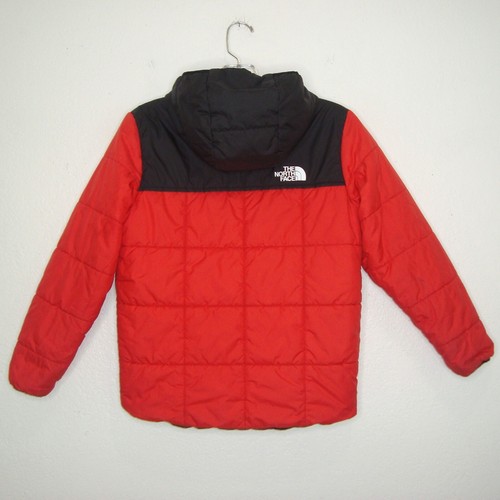 The North Face Boys Reversible Quilted Hooded Jacket Size M 10-12 - Picture 6 of 14