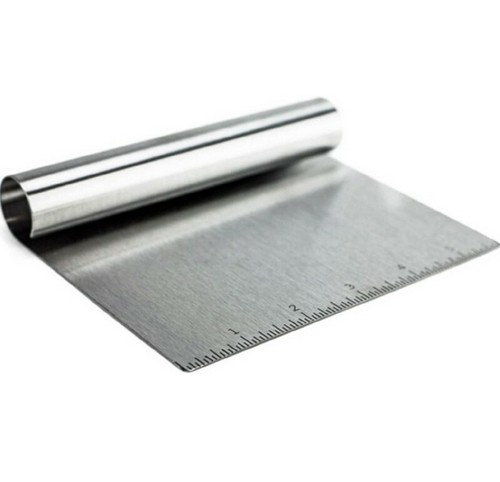 Stainless Steel Bench Scraper / Chopper With Ruler Must Have In Your Kitchen NEW - Picture 8 of 11