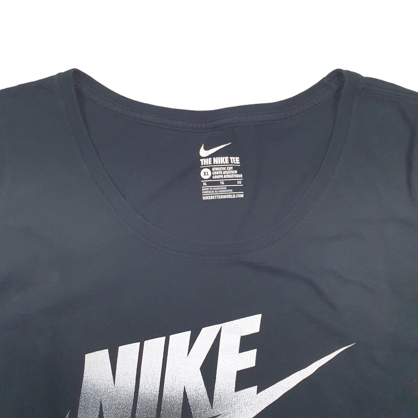 NIKE Black T Shirt Tee Short Sleeve Cotton Blend Womens M image 3