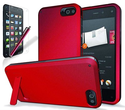 Fire Phone Case, Rugged Hybrid Tri Layer Armor Case with Kickstand - NEW