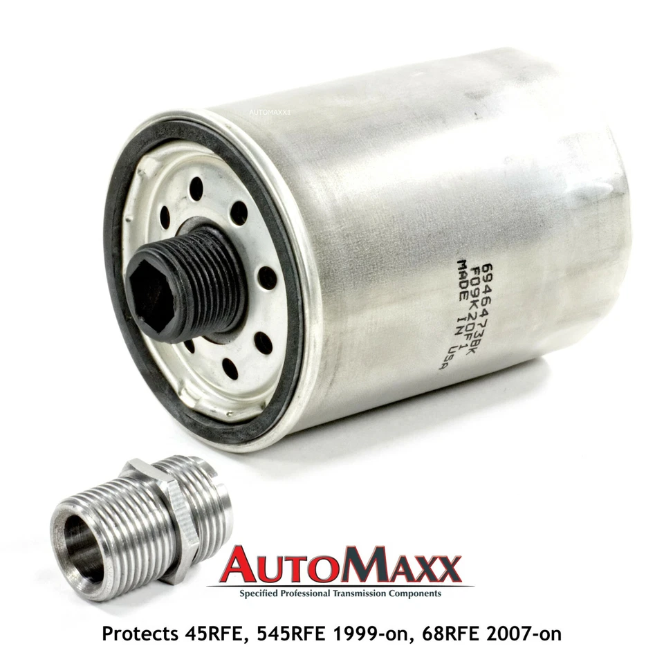 DODGE RAM JEEP Transmission 545RFE 68RFE Spin-on Filter Upgrade 1999+ RevMax Foto 2 de 3