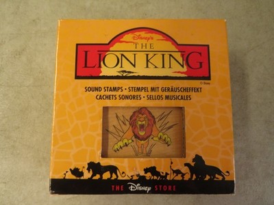 The Disney Store The Lion King Sound Stamp Vintage CIB