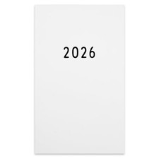 Greeting Life Noritake 2026 Planner B6 Slim Monthly Hardcover White CD-1407-NT