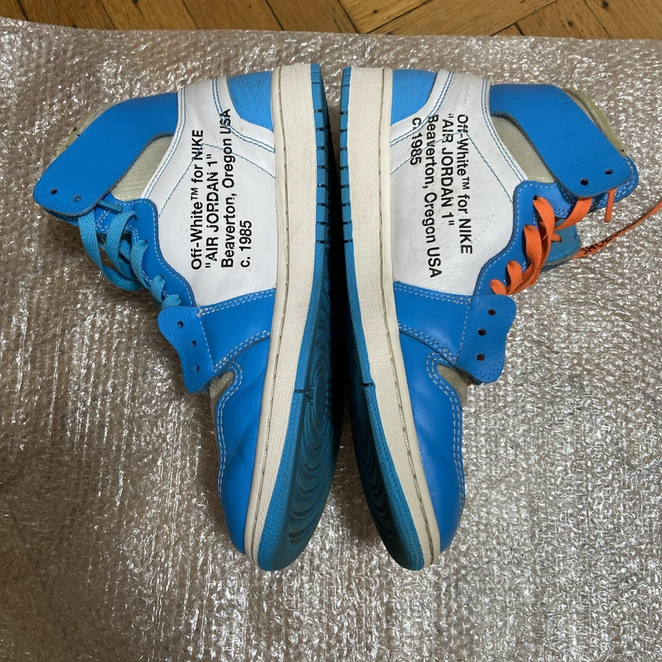 Talla 10 - Jordan 1 Retro OG x Off-White Alto UNC Foto 3 de 4