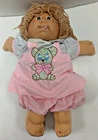 Vintage Cabbage Patch Kids Doll 18" - Strawberry Blonde/Pink Dress 1986