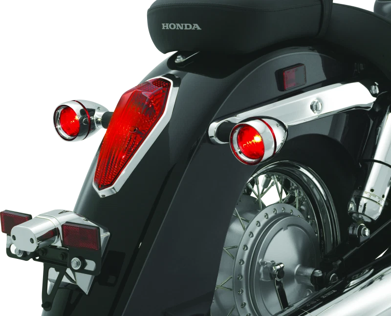 Biseles de plato profundo Kuryakyn Kuryakyn con lentes rojas * Se adapta a modelos Honda VTX1800 Foto 4 de 4