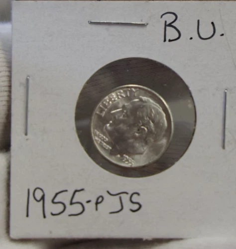 1955 US Roosevelt Silver Dime 10c Nice Unc