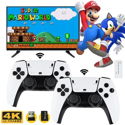 Wireless Retro Game Console 20,000 Games Classic Emulator +Dual 2.4G Controllers