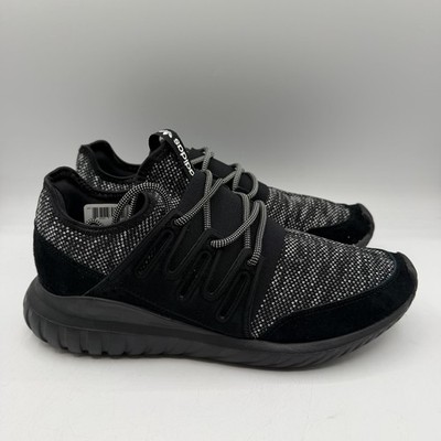 Adidas Tubular Radial Shoes Mens Sz 9.5 Black Running 