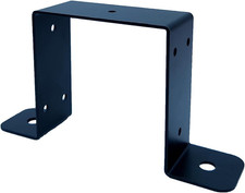 8PCS Staffe per Fascette a Palo Resistenti 4x4 Acciaio Nero Ponte Recinzione Gazebo Supporto