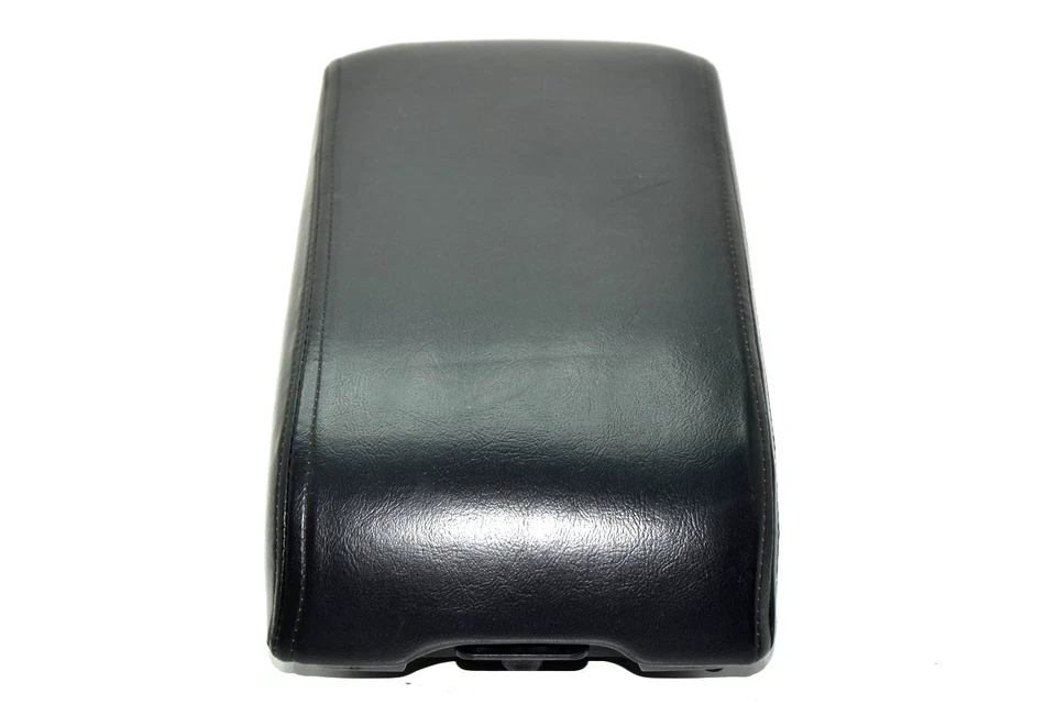 💎2003-2006 Infiniti G35 Black Sedan Center Console Leather Armrest NO VENTS OEM - Image 2 of 4