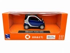 NewRay Smart Fortwo 1:43 Scale Die-Cast Model Car Blue Silver w/ Original Box