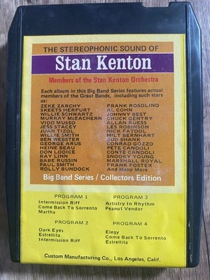Stan Kenton - The Stereophonic Sound 8-Track Tape Big Band Jazz Custom Mfg