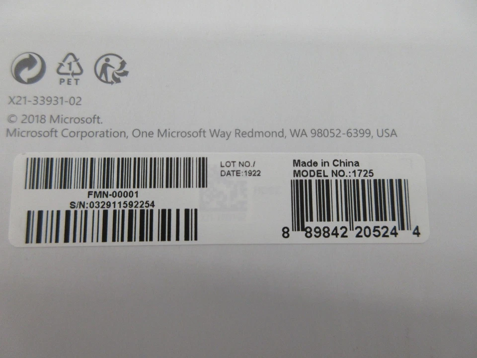 Microsoft Surface Pro 1725  Type Cover Keyboard BLACK - Image 3 of 4
