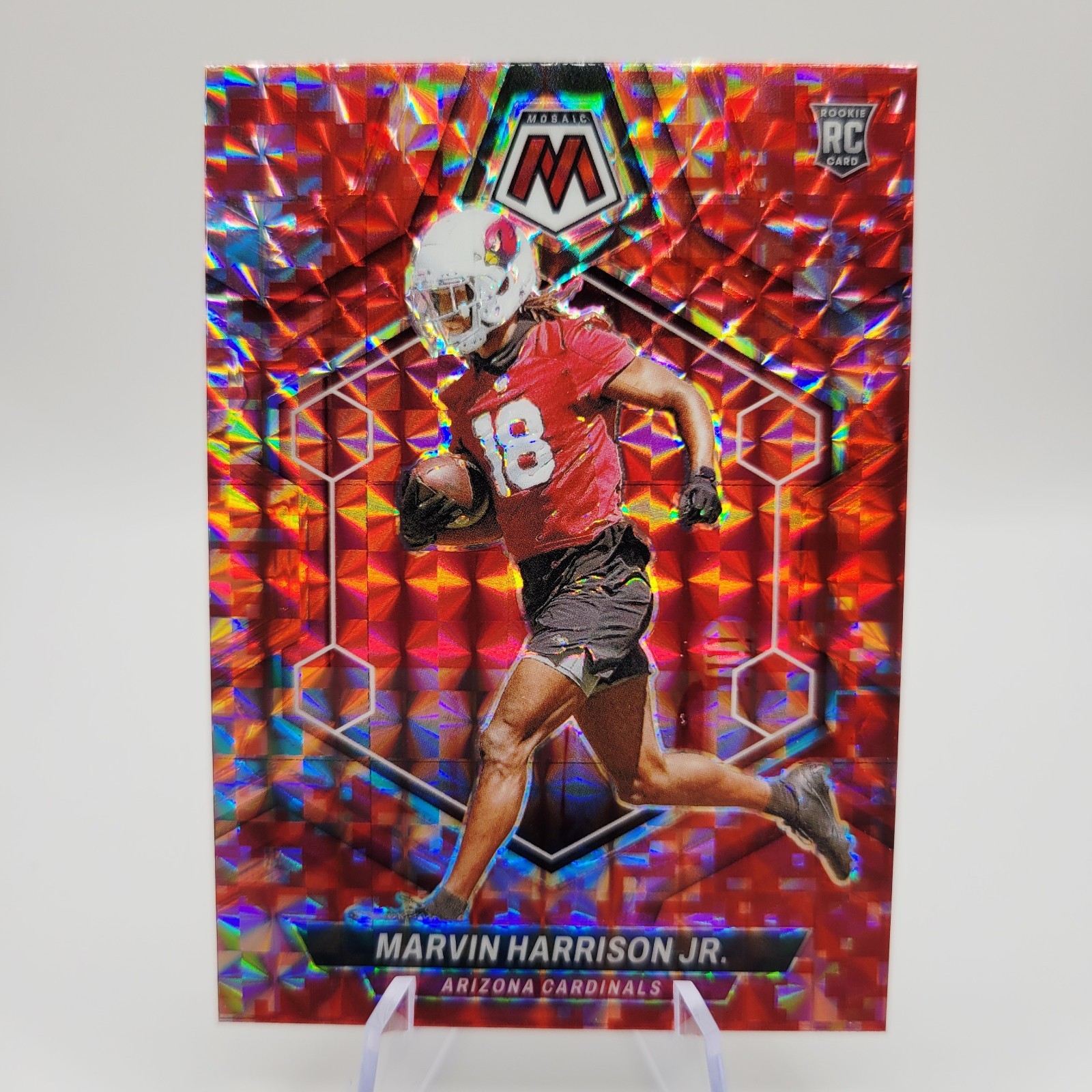 2024 Panini Mosaic Rookies Marvin Harrison Jr. #304 Red (RC) Arizona Cardinals