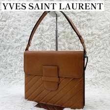 Yves Saint Laurent Quilted One-Shoulder Bag Brown