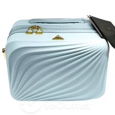 NEW Triforce Elite Hardside 12" Beauty Travel Makeup Case w/ LED Mirror - Aqua